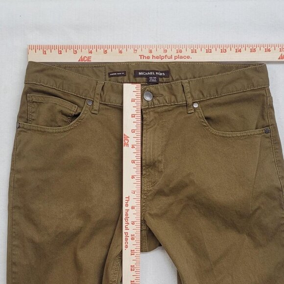 Michael Kors Parker Slim Fit Jeans | Women’s 32/34 | Brown Frayed Hem Grunge - Picture 3 of 6